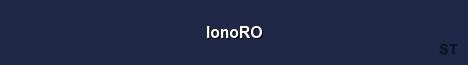 IonoRO Server Banner