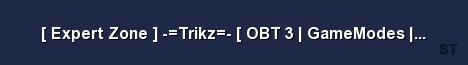 Expert Zone Trikz OBT 3 GameModes Tick 100 Server Banner