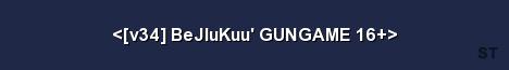 v34 BeJluKuu GUNGAME 16 Server Banner