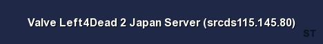 Valve Left4Dead 2 Japan Server srcds115 145 80 