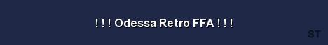 Odessa Retro FFA Server Banner