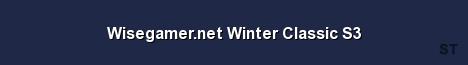 Wisegamer net Winter Classic S3 