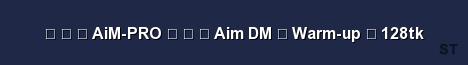 AiM PRO Aim DM Warm up 128tk Server Banner