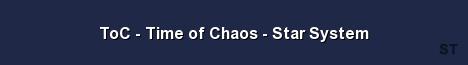 ToC Time of Chaos Star System Server Banner