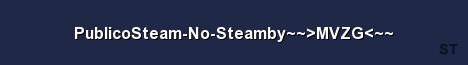 PublicoSteam No Steamby MVZG Server Banner