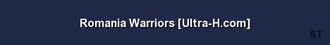 Romania Warriors Ultra H com Server Banner