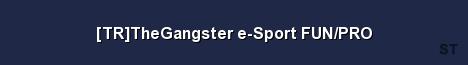 TR TheGangster e Sport FUN PRO Server Banner