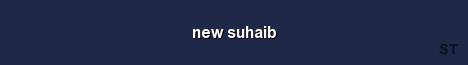 new suhaib Server Banner