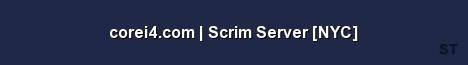 corei4 com Scrim Server NYC Server Banner