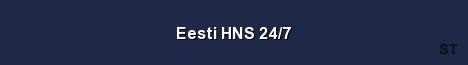 Eesti HNS 24 7 Server Banner