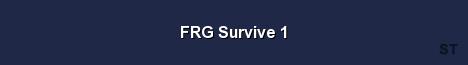 FRG Survive 1 Server Banner