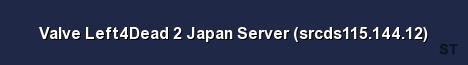 Valve Left4Dead 2 Japan Server srcds115 144 12 Server Banner