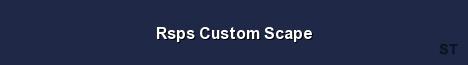 Rsps Custom Scape Server Banner