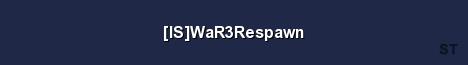 IS WaR3Respawn Server Banner