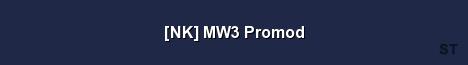 NK MW3 Promod Server Banner
