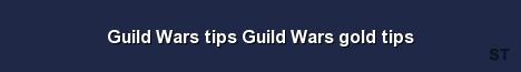 Guild Wars tips Guild Wars gold tips Server Banner