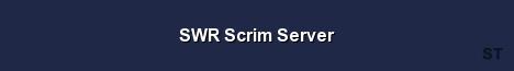 SWR Scrim Server 