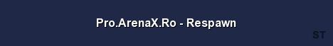 Pro ArenaX Ro Respawn Server Banner