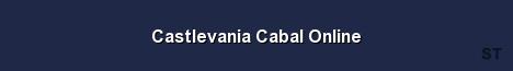 Castlevania Cabal Online Server Banner