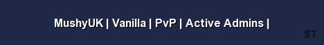 MushyUK Vanilla PvP Active Admins Server Banner
