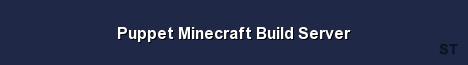 Puppet Minecraft Build Server Server Banner
