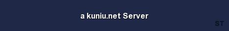 a kuniu net Server Server Banner
