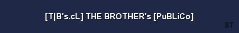 T B s cL THE BROTHER s PuBLiCo Server Banner