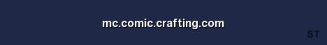 mc comic crafting com Server Banner