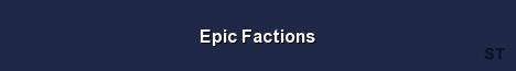 Epic Factions Server Banner