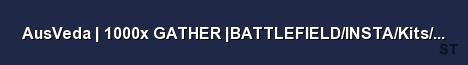 AusVeda 1000x GATHER BATTLEFIELD INSTA Kits TP Wiped 2 0 Server Banner