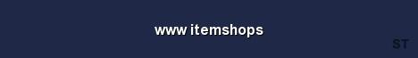 www itemshops Server Banner