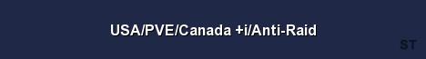 USA PVE Canada i Anti Raid Server Banner