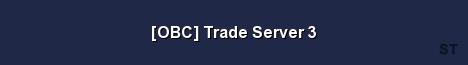OBC Trade Server 3 Server Banner