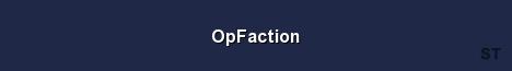 OpFaction Server Banner