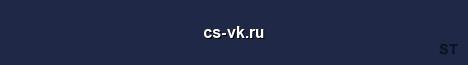cs vk ru Server Banner