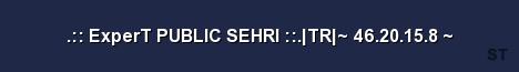 ExperT PUBLIC SEHRI TR 46 20 15 8 Server Banner