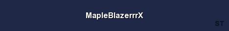 MapleBlazerrrX Server Banner