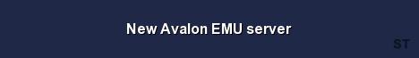New Avalon EMU server 