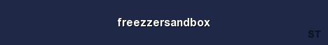 freezzersandbox Server Banner