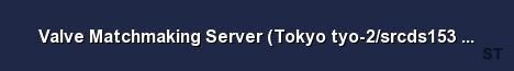 Valve Matchmaking Server Tokyo tyo 2 srcds153 54 