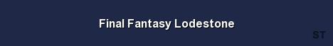 Final Fantasy Lodestone Server Banner
