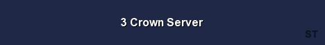 3 Crown Server Server Banner
