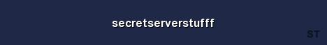 secretserverstufff Server Banner