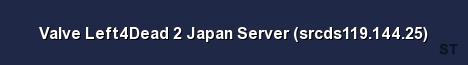 Valve Left4Dead 2 Japan Server srcds119 144 25 