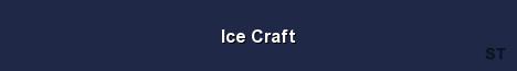 Ice Craft Server Banner