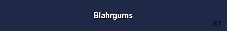 Blahrgums Server Banner