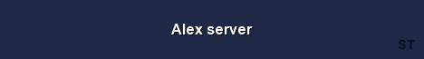 Alex server Server Banner