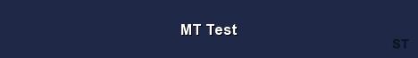 MT Test Server Banner