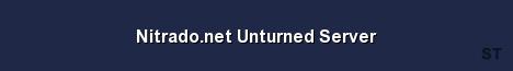 Nitrado net Unturned Server Server Banner