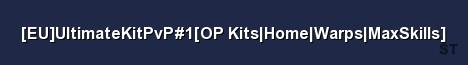 EU UltimateKitPvP 1 OP Kits Home Warps MaxSkills 